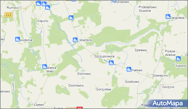 mapa Szczypkowice, Szczypkowice na mapie Targeo