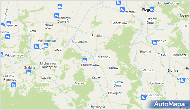 mapa Szetlewek, Szetlewek na mapie Targeo