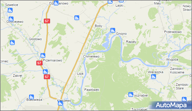 mapa Szygówek, Szygówek na mapie Targeo