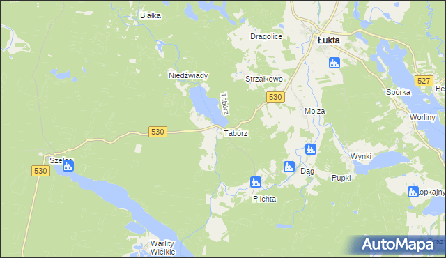 mapa Tabórz, Tabórz na mapie Targeo