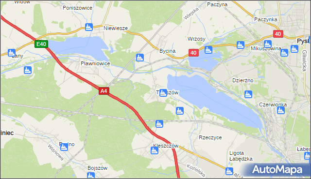 mapa Taciszów, Taciszów na mapie Targeo