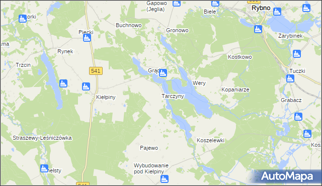 mapa Tarczyny, Tarczyny na mapie Targeo