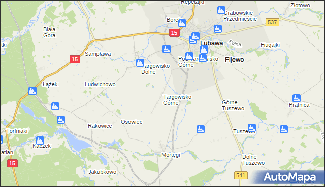 mapa Targowisko Górne, Targowisko Górne na mapie Targeo