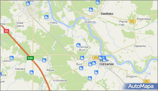 mapa Tarnów Bycki, Tarnów Bycki na mapie Targeo