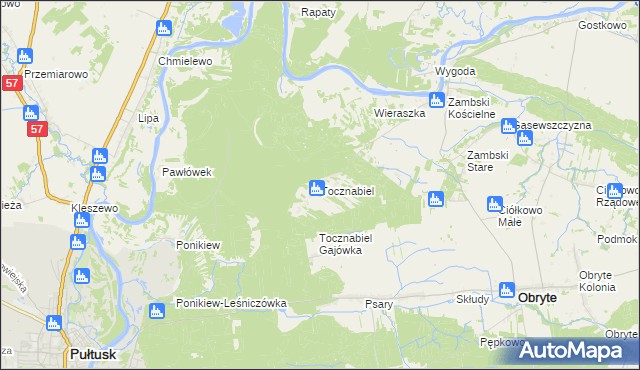 mapa Tocznabiel, Tocznabiel na mapie Targeo