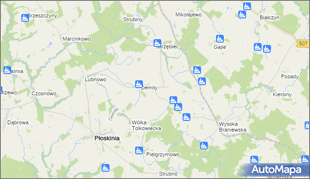 mapa Tolkowiec, Tolkowiec na mapie Targeo