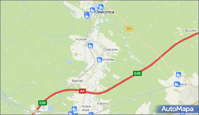 mapa Tomisław, Tomisław na mapie Targeo