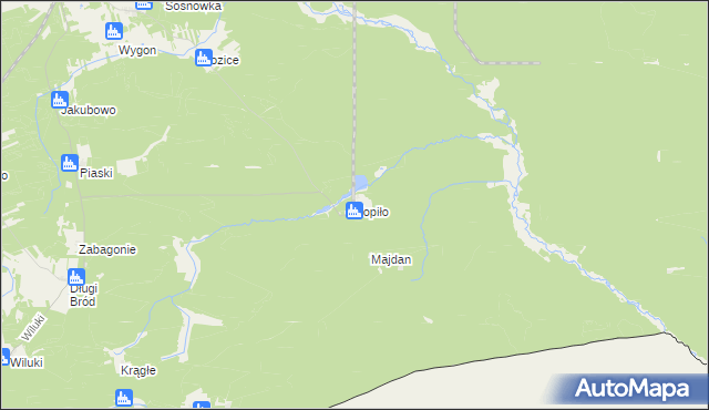 mapa Topiło, Topiło na mapie Targeo