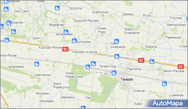 mapa Topołowa, Topołowa na mapie Targeo