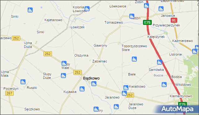 mapa Toporzyszczewo, Toporzyszczewo na mapie Targeo