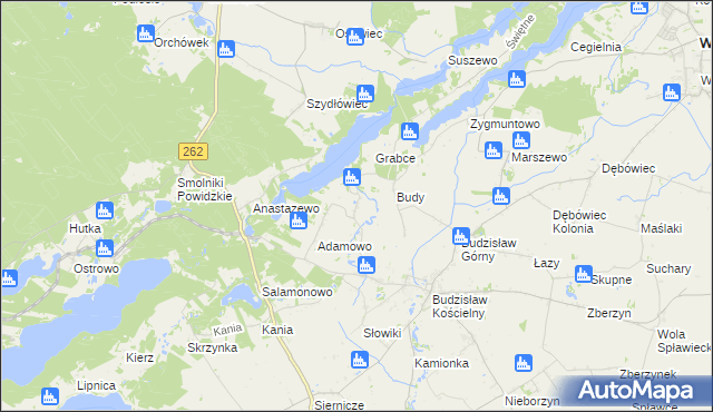 mapa Tręby Stare, Tręby Stare na mapie Targeo