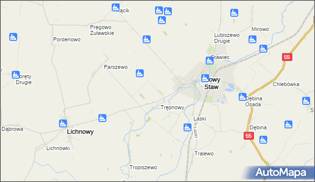 mapa Trępnowy Osada, Trępnowy Osada na mapie Targeo