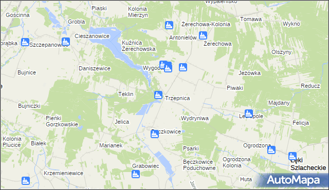 mapa Trzepnica, Trzepnica na mapie Targeo