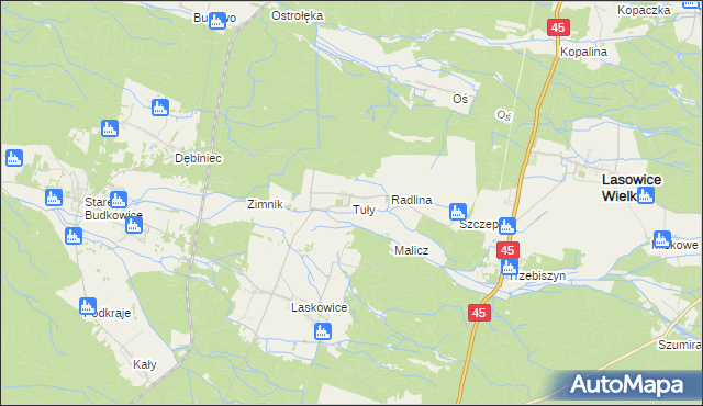 mapa Tuły, Tuły na mapie Targeo