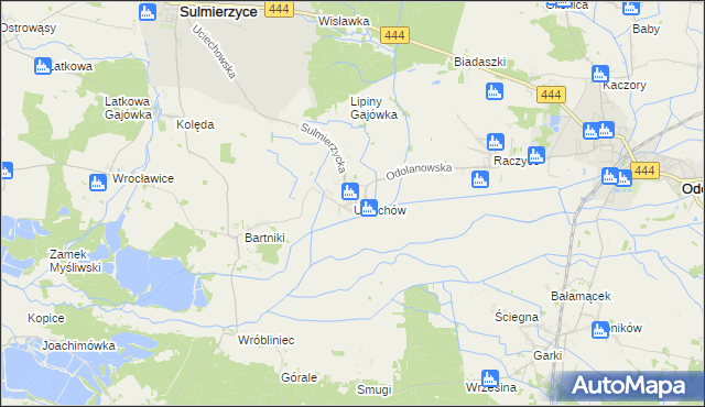 mapa Uciechów gmina Odolanów, Uciechów gmina Odolanów na mapie Targeo