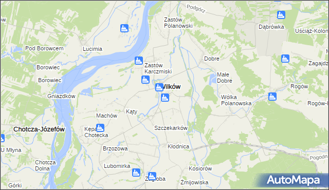 mapa Urządków, Urządków na mapie Targeo