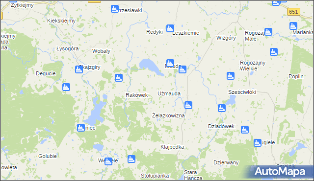 mapa Użmauda, Użmauda na mapie Targeo