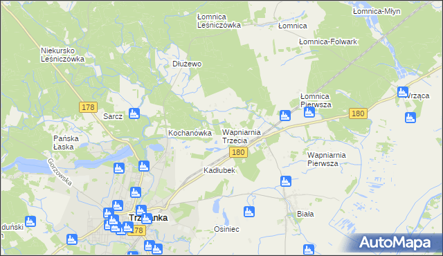 mapa Wapniarnia Trzecia, Wapniarnia Trzecia na mapie Targeo