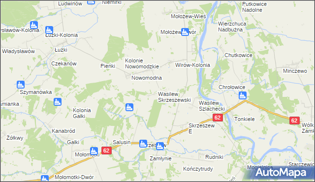 mapa Wasilew Skrzeszewski, Wasilew Skrzeszewski na mapie Targeo