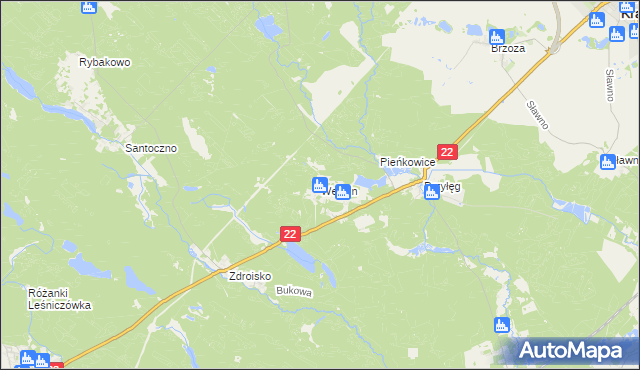 mapa Wełmin, Wełmin na mapie Targeo