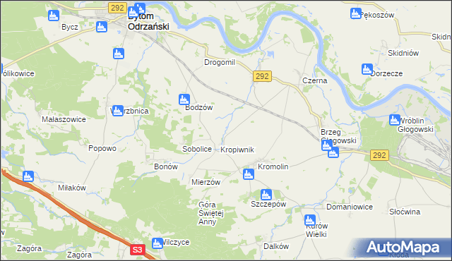 mapa Wiekowice gmina Żukowice, Wiekowice gmina Żukowice na mapie Targeo