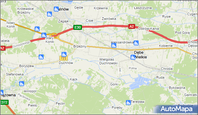 mapa Wielgolas Duchnowski, Wielgolas Duchnowski na mapie Targeo