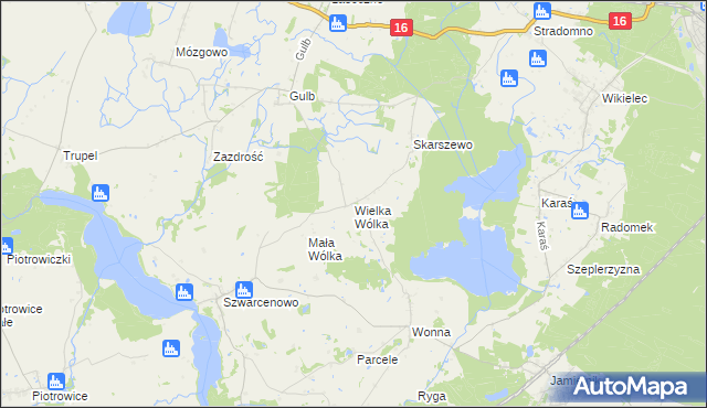 mapa Wielka Wólka, Wielka Wólka na mapie Targeo