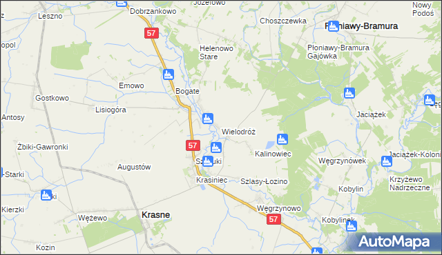 mapa Wielodróż, Wielodróż na mapie Targeo