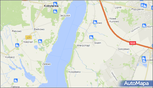 mapa Wierzchląd, Wierzchląd na mapie Targeo