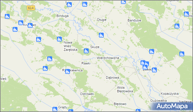 mapa Wierzchowizna, Wierzchowizna na mapie Targeo