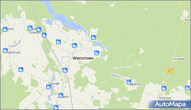 mapa Wierzchówko, Wierzchówko na mapie Targeo