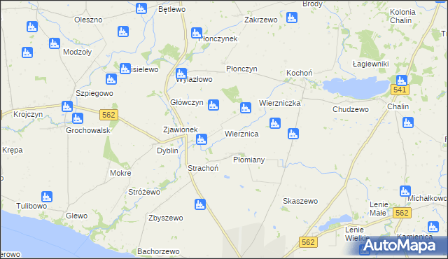 mapa Wierznica, Wierznica na mapie Targeo