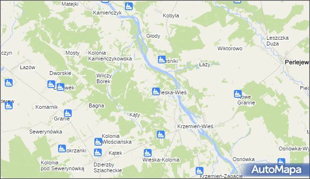 mapa Wieska-Wieś, Wieska-Wieś na mapie Targeo