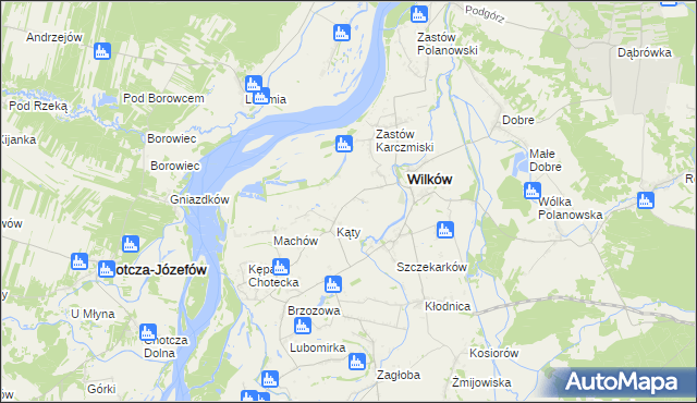 mapa Wilków-Kolonia, Wilków-Kolonia na mapie Targeo