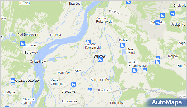 mapa Wilków powiat opolski, Wilków powiat opolski na mapie Targeo