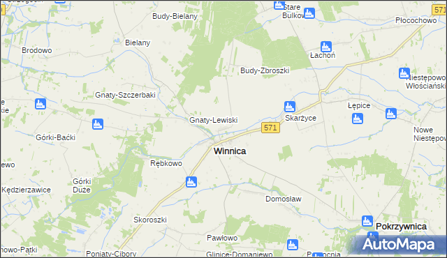 mapa Winniczka, Winniczka na mapie Targeo