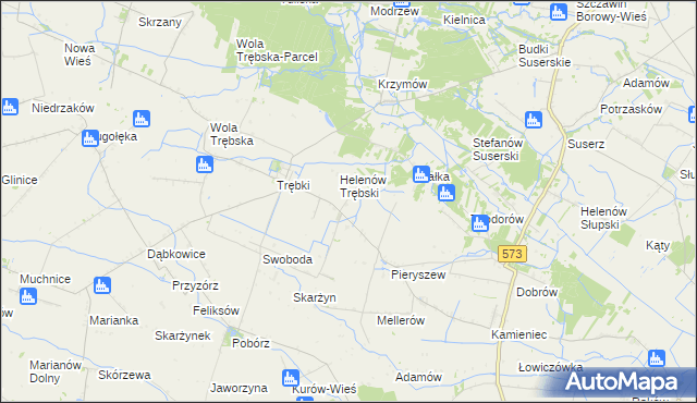 mapa Witoldów gmina Szczawin Kościelny, Witoldów gmina Szczawin Kościelny na mapie Targeo