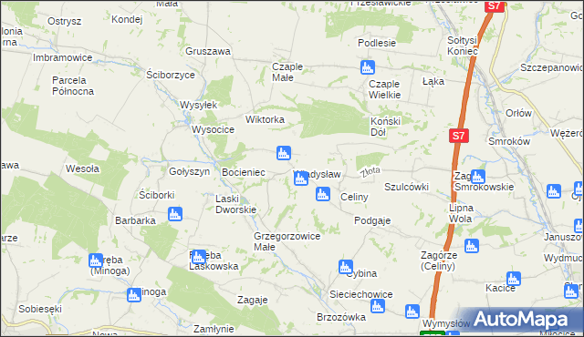 mapa Władysław, Władysław na mapie Targeo