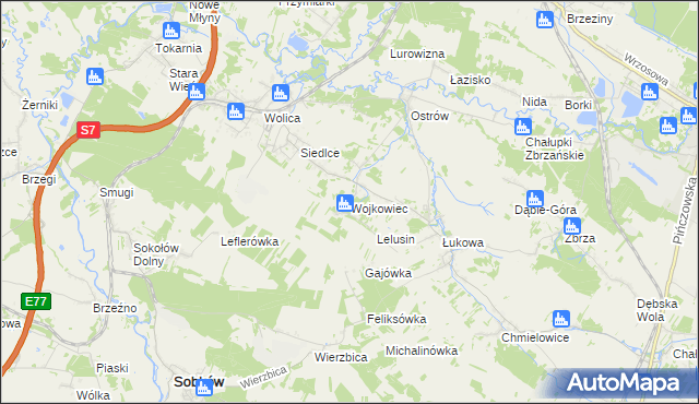 mapa Wojkowiec, Wojkowiec na mapie Targeo