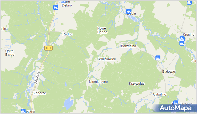 mapa Wojsławiec, Wojsławiec na mapie Targeo