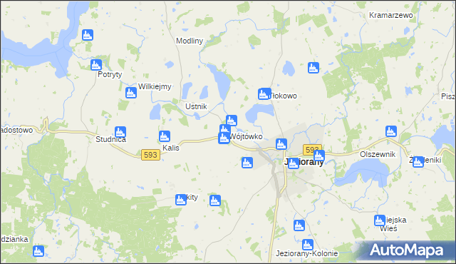 mapa Wójtówko, Wójtówko na mapie Targeo