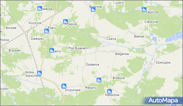 mapa Wola Czaryska, Wola Czaryska na mapie Targeo