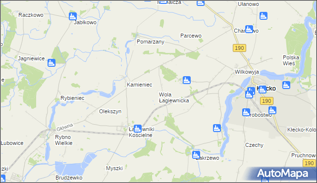 mapa Wola Łagiewnicka, Wola Łagiewnicka na mapie Targeo