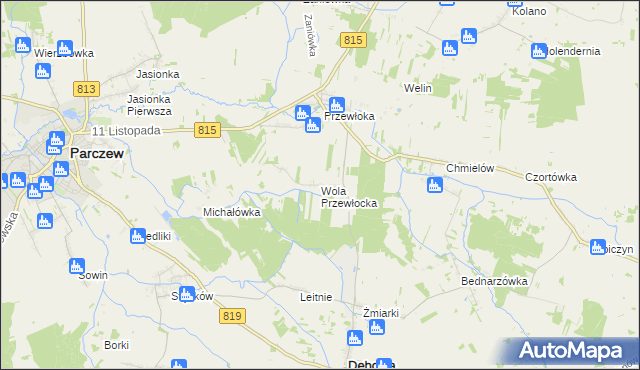 mapa Wola Przewłocka, Wola Przewłocka na mapie Targeo