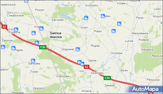 mapa Wola Świniecka, Wola Świniecka na mapie Targeo