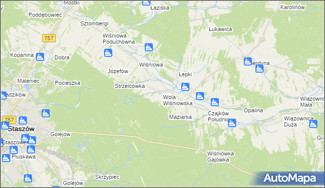 mapa Wola Wiśniowska, Wola Wiśniowska na mapie Targeo