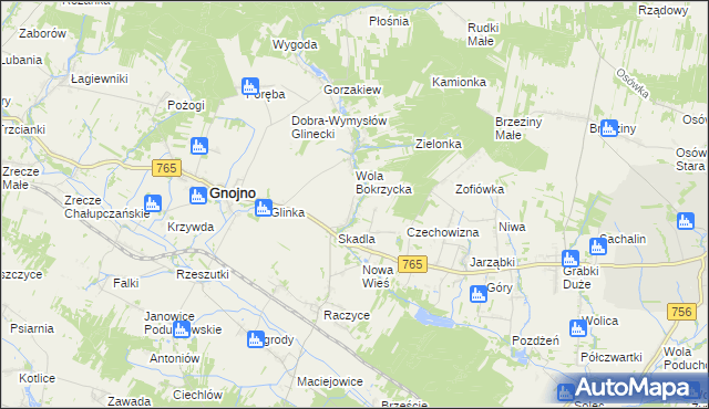 mapa Wola Zofiowska, Wola Zofiowska na mapie Targeo