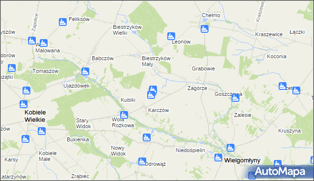 mapa Wólka Bankowa, Wólka Bankowa na mapie Targeo