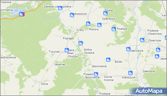 mapa Wólka Ołudzka, Wólka Ołudzka na mapie Targeo