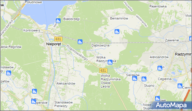 mapa Wólka Radzymińska, Wólka Radzymińska na mapie Targeo